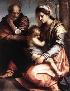 Andrea del Sarto Holy Family oil on canvas